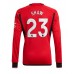 Manchester United Luke Shaw #23 Replika Hemma matchkläder 2023-24 Långa ärmar